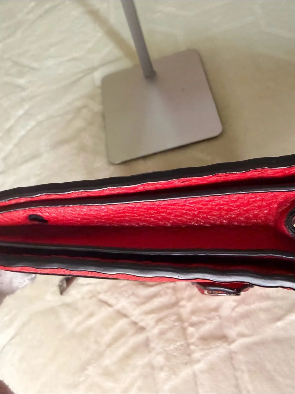 Fendi Monster Eye Clutch in Red